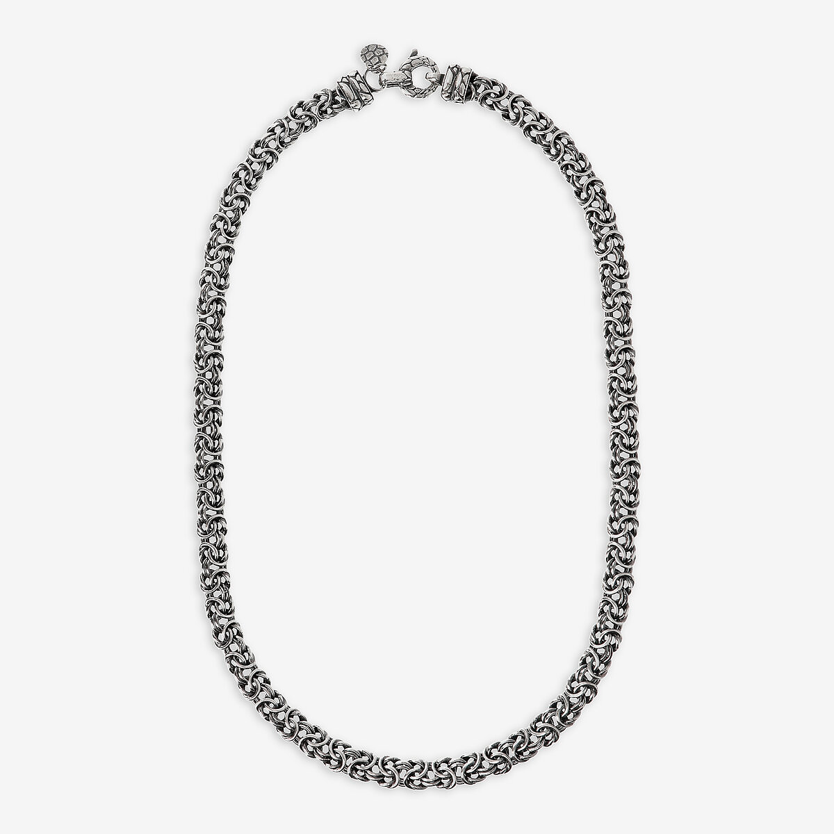 Collana con Maxi Catena Bizantina in Argento 925