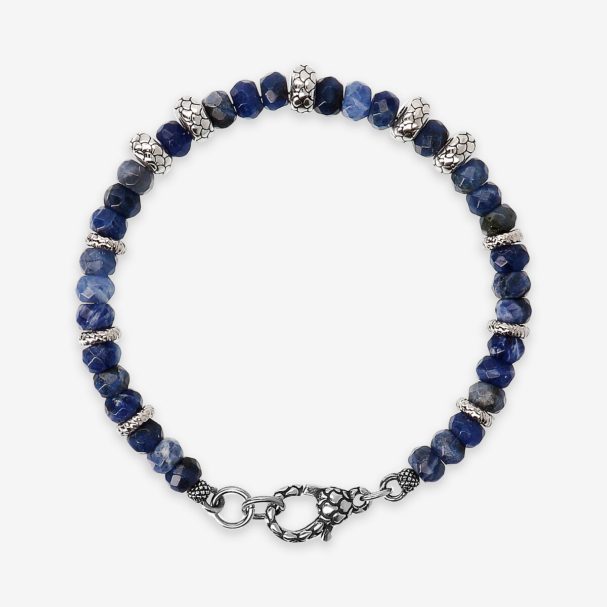 Bracelet avec Pierres Naturelles et Rondelle Texture Sirène