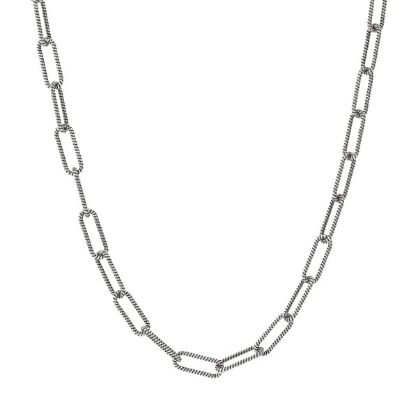 Necklace with Twisted Stretched Forzatina Chain