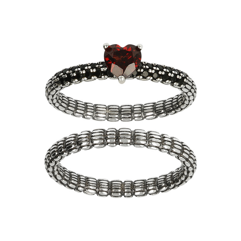 Anello con 2025 granato rosso