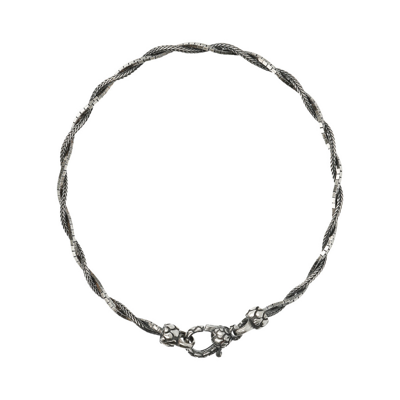 Double Braided Chain Bracelet