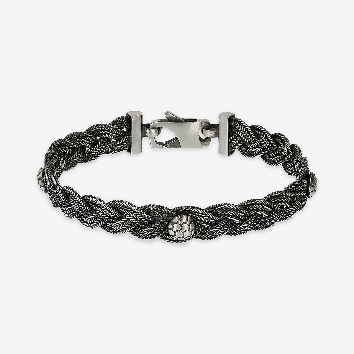 Bracelet tressé avec élément de texture de sirène