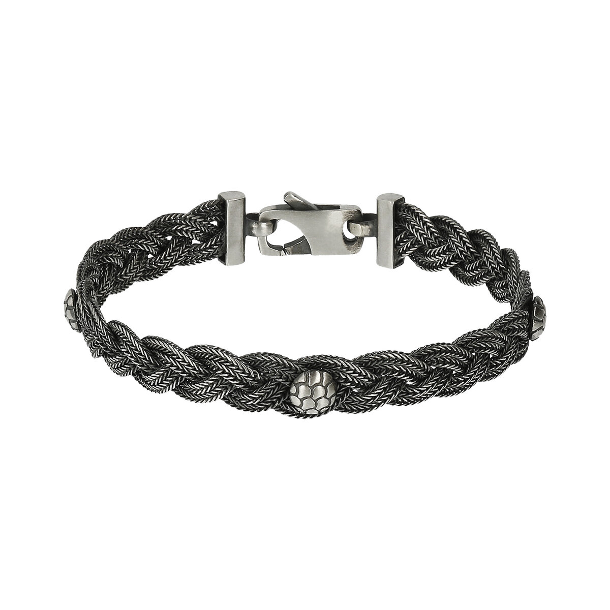 Bracelet tressé avec élément de texture de sirène