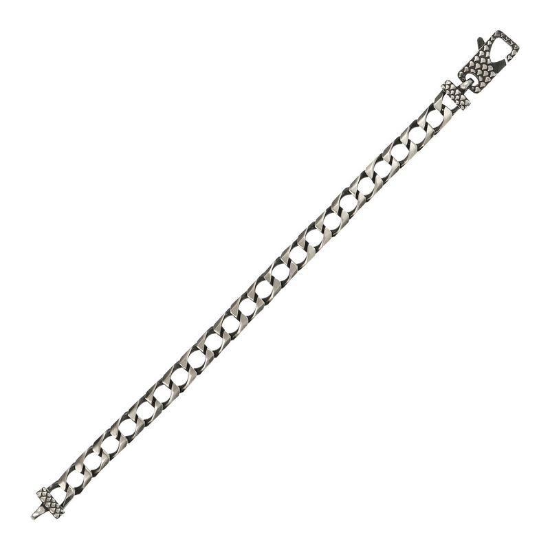 Bracelet avec chaîne gourmette taille diamant