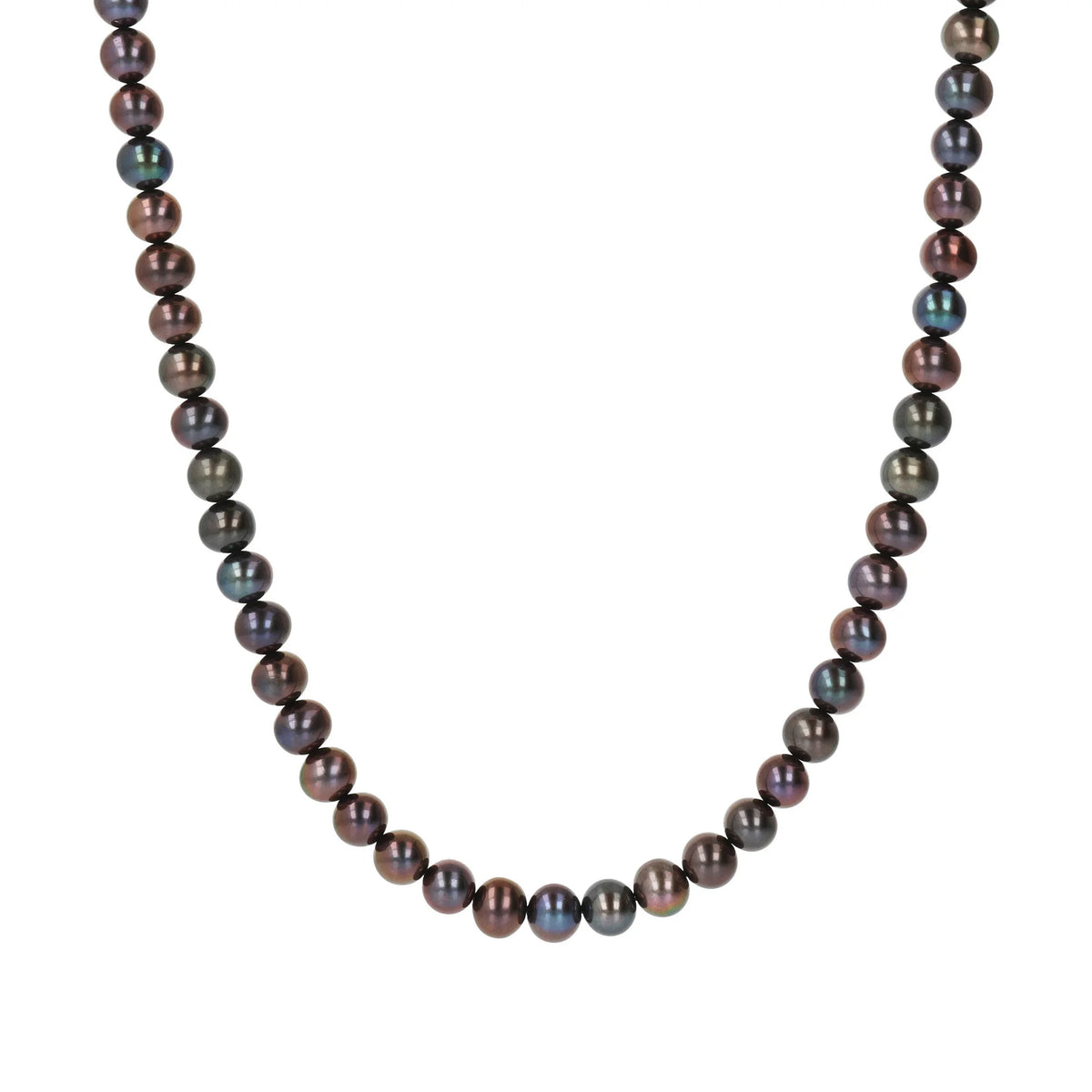 Collana con Perle d'Acqua Dolce Ø 6/6.5 mm in Argento 925