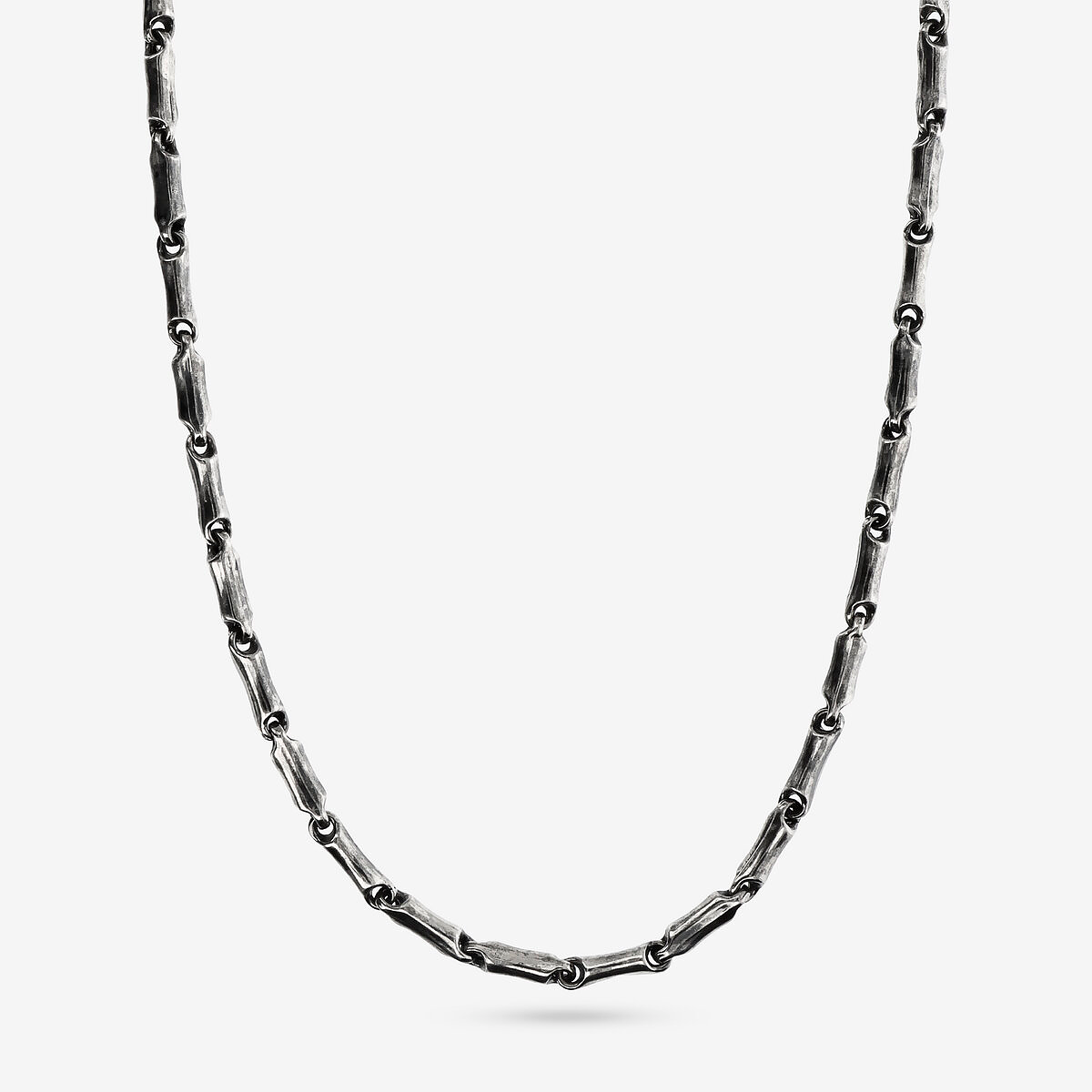 Collana con Catena Design Bambù in Argento 925