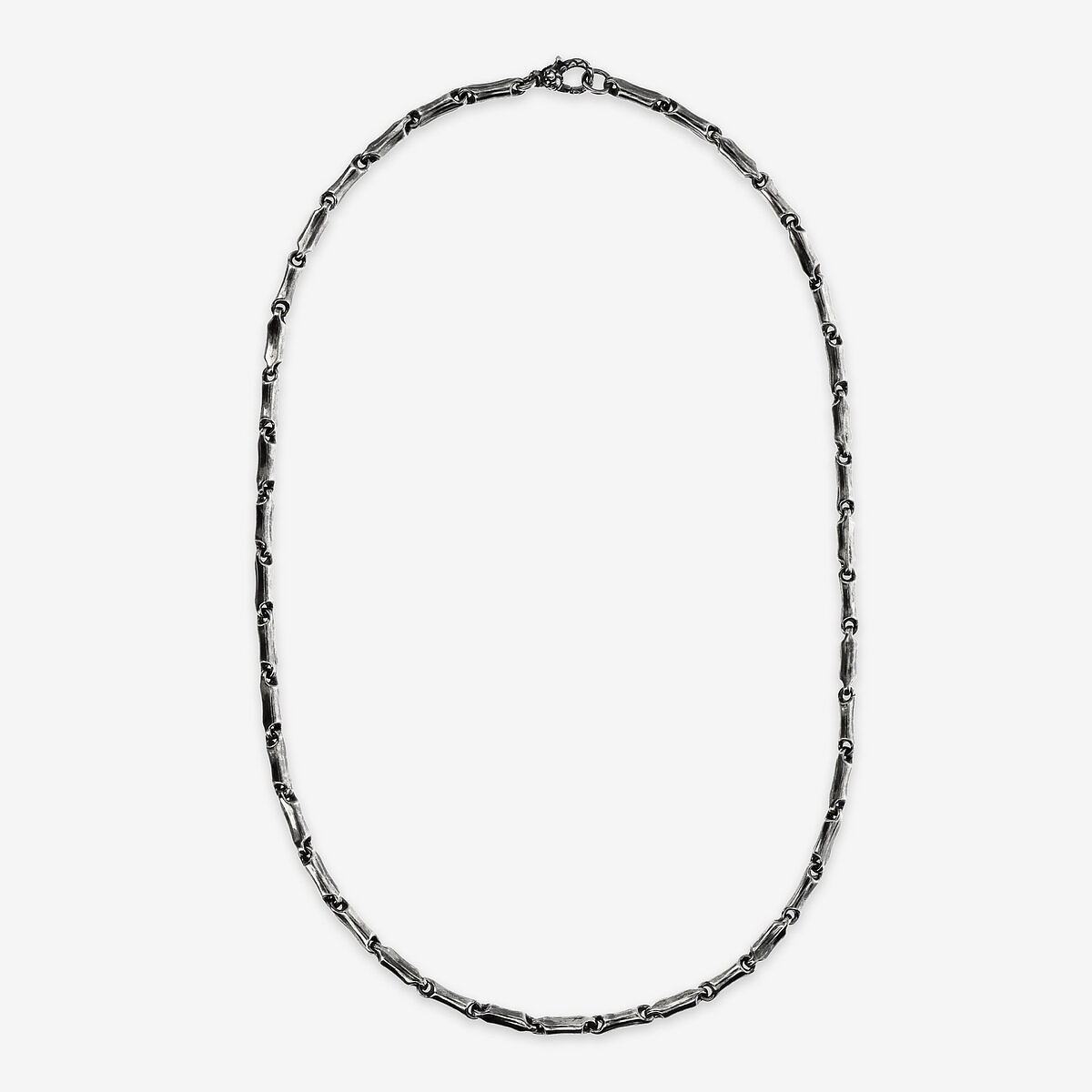 Collana con Catena Design Bambù in Argento 925