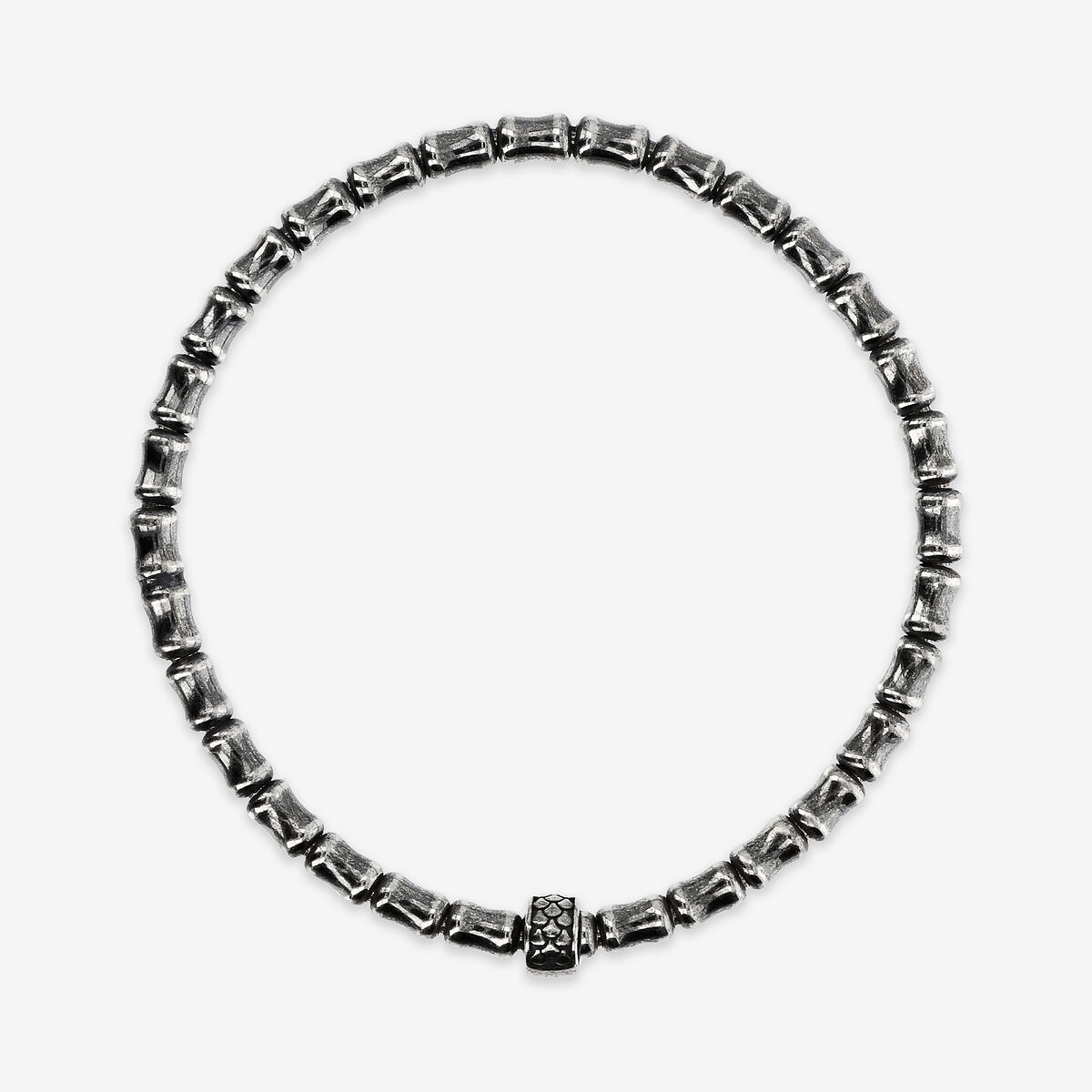 Bamboo Design Elastic Bracelet with Mermaid Texture Washer