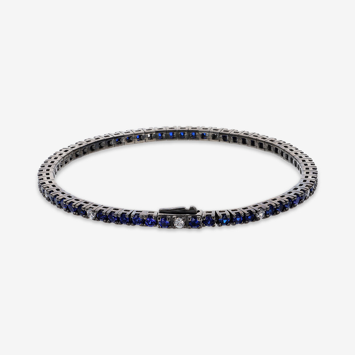 Bicolor Tennis Bracelet with Cubic Zirconia