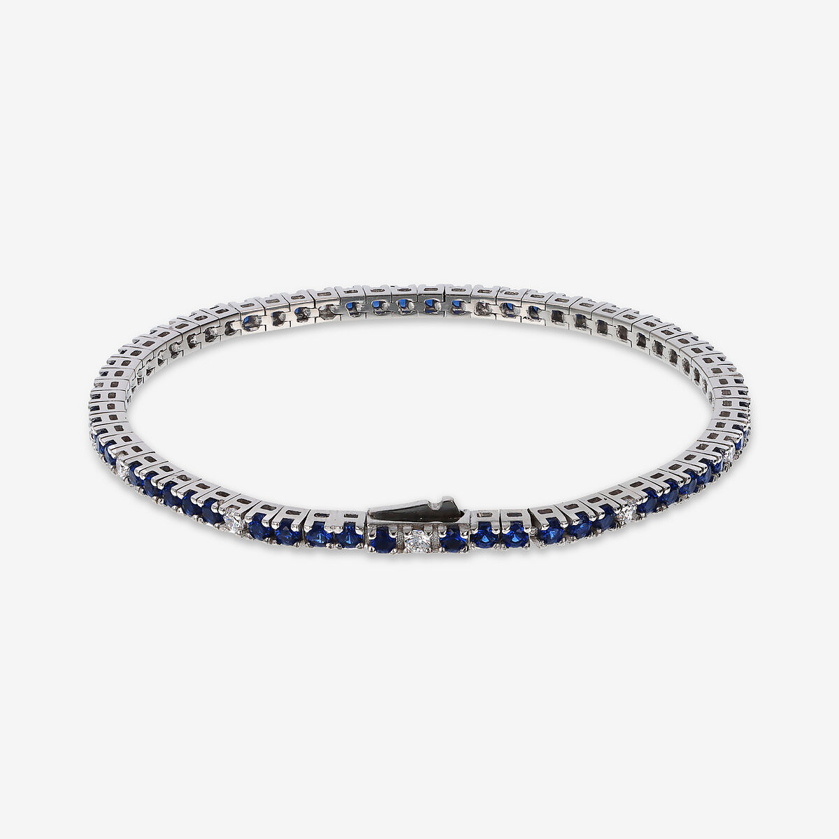 Bicolor Tennis Bracelet with Cubic Zirconia